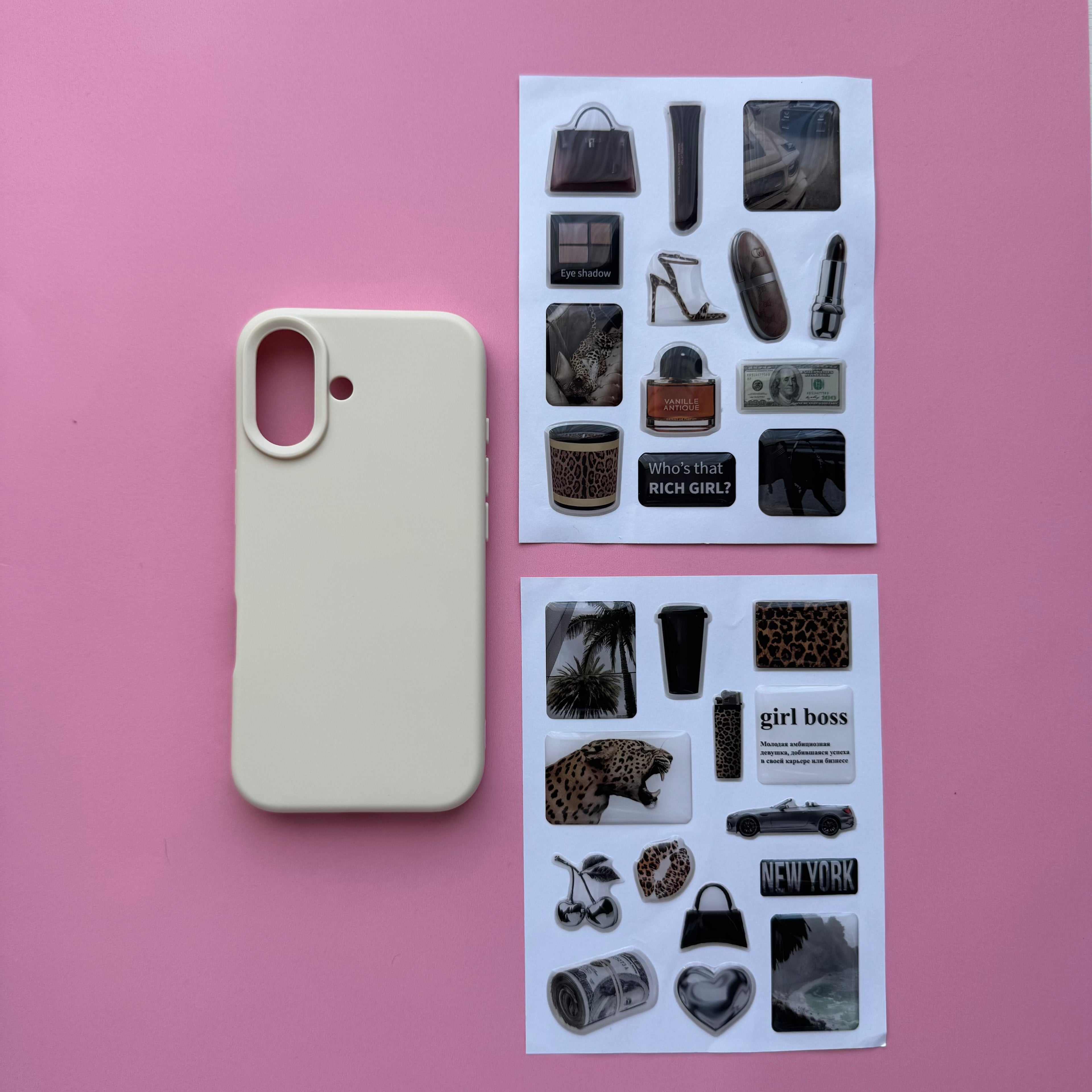 Aesthetic Creamy Beige Journaling & iPhone Case Gift Set