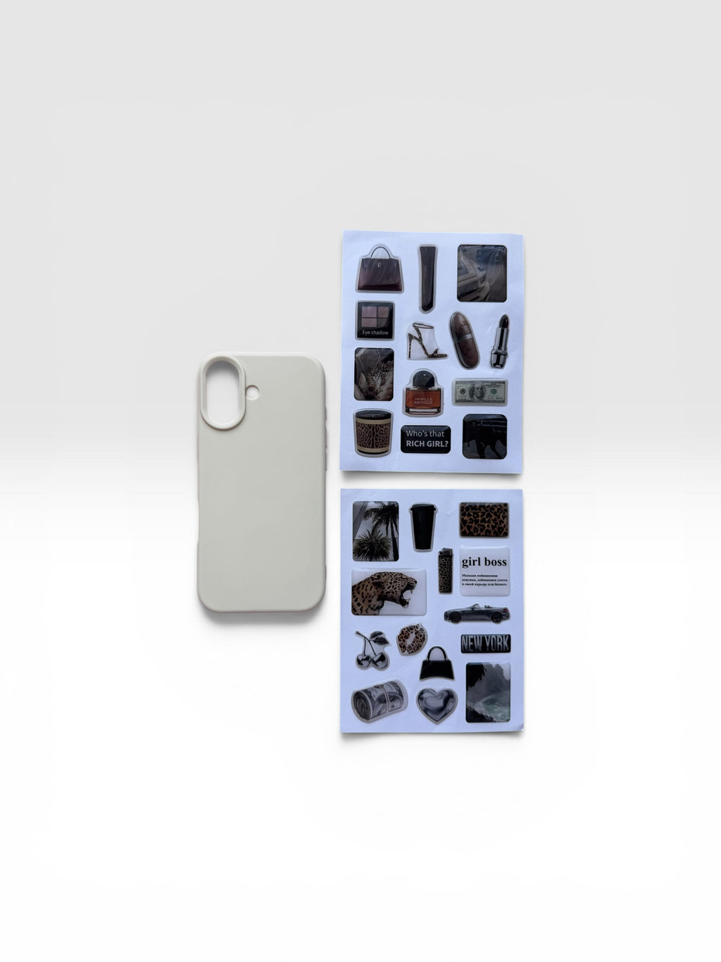 Aesthetic Creamy Beige Journaling & iPhone Case Gift Set