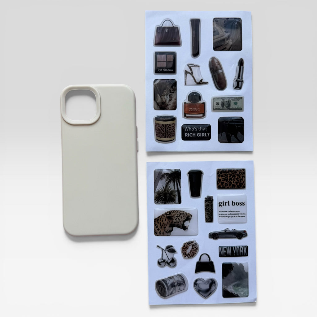 Aesthetic Creamy Beige Journaling & iPhone Case Gift Set