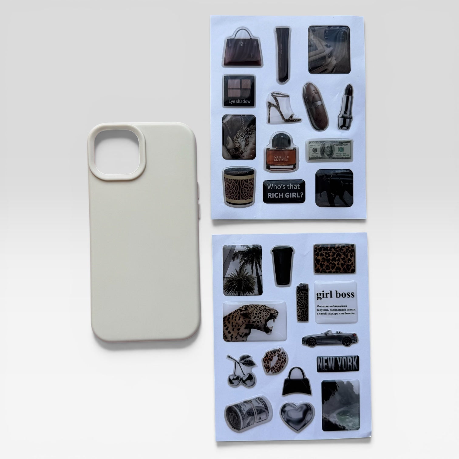 Aesthetic Creamy Beige Journaling & iPhone Case Gift Set