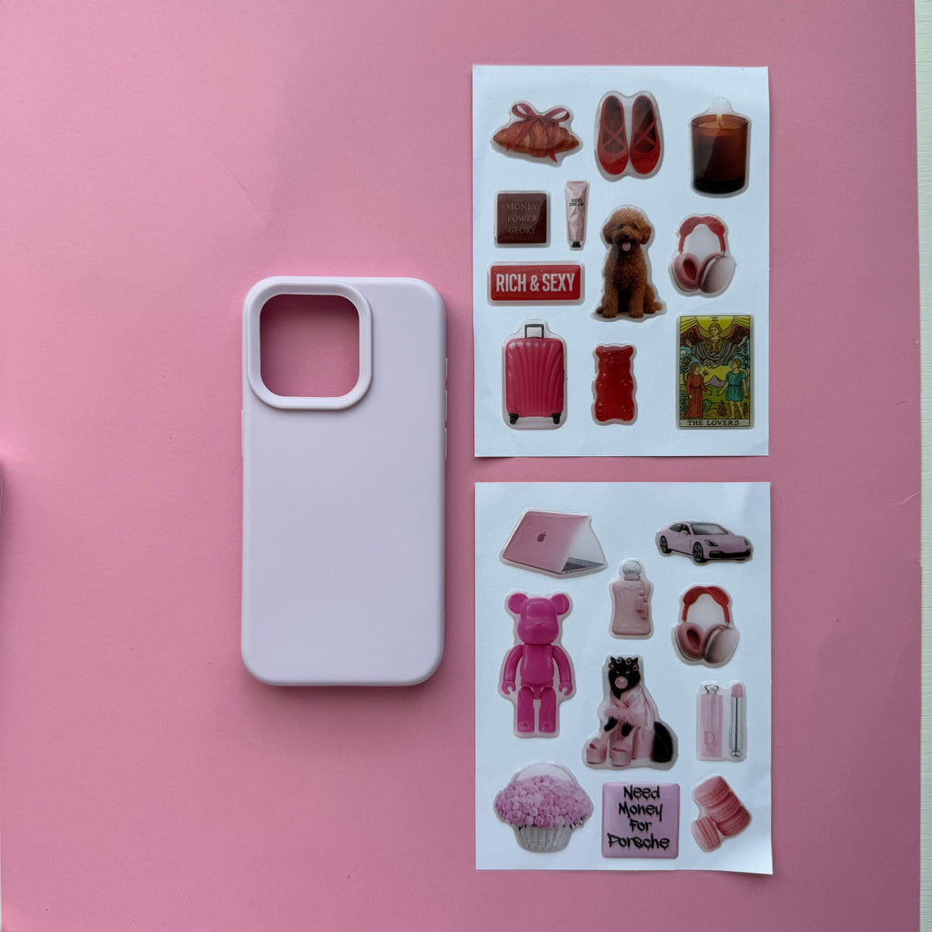 Aesthetic Blush Pink Journaling & iPhone Case Gift Set