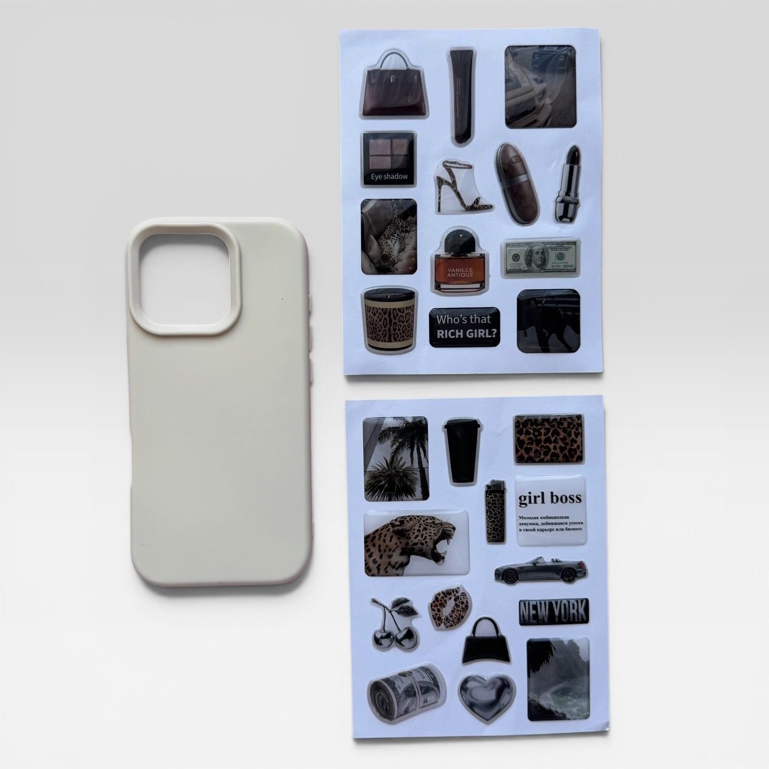 Aesthetic Creamy Beige Journaling & iPhone Case Gift Set