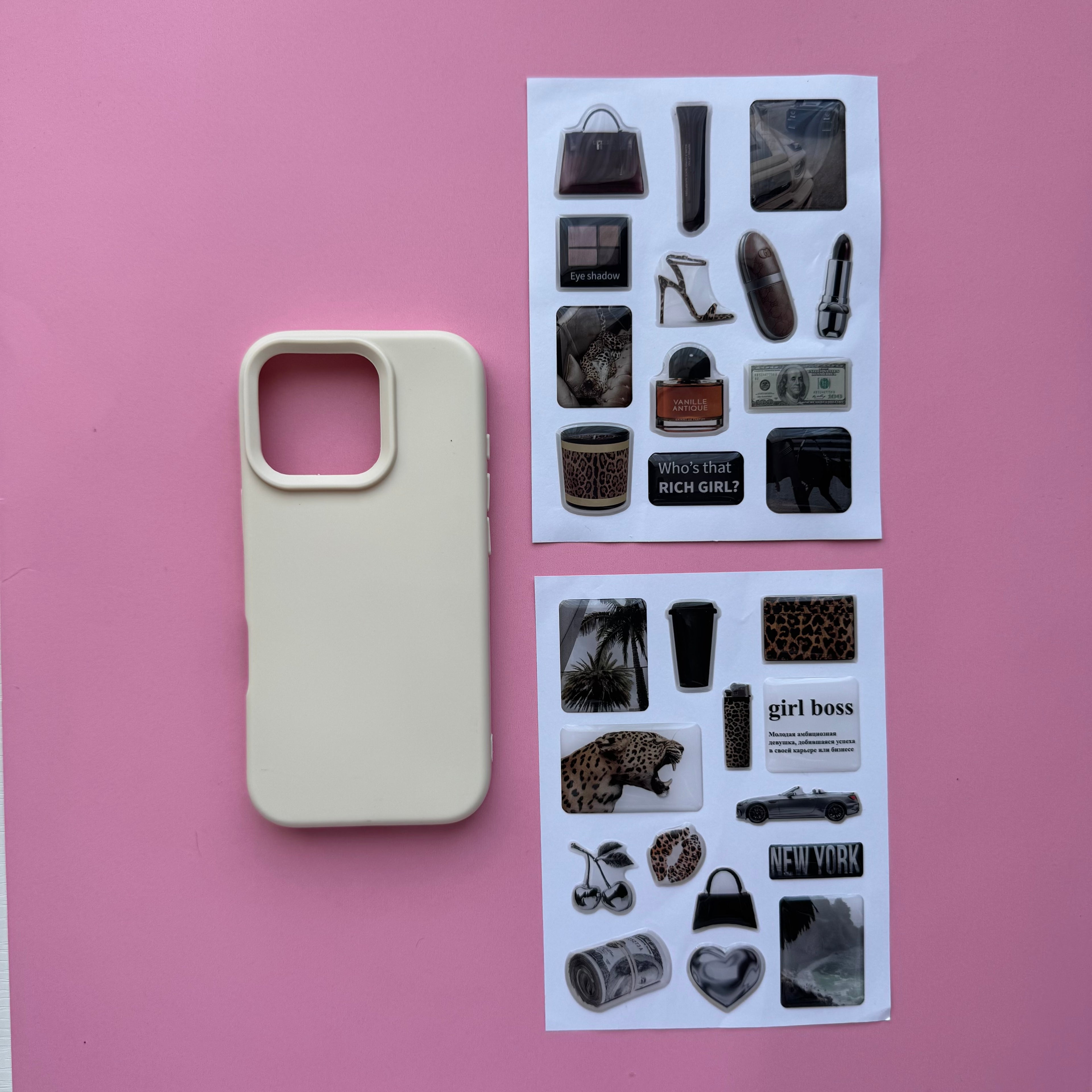 Aesthetic Creamy Beige Journaling & iPhone Case Gift Set