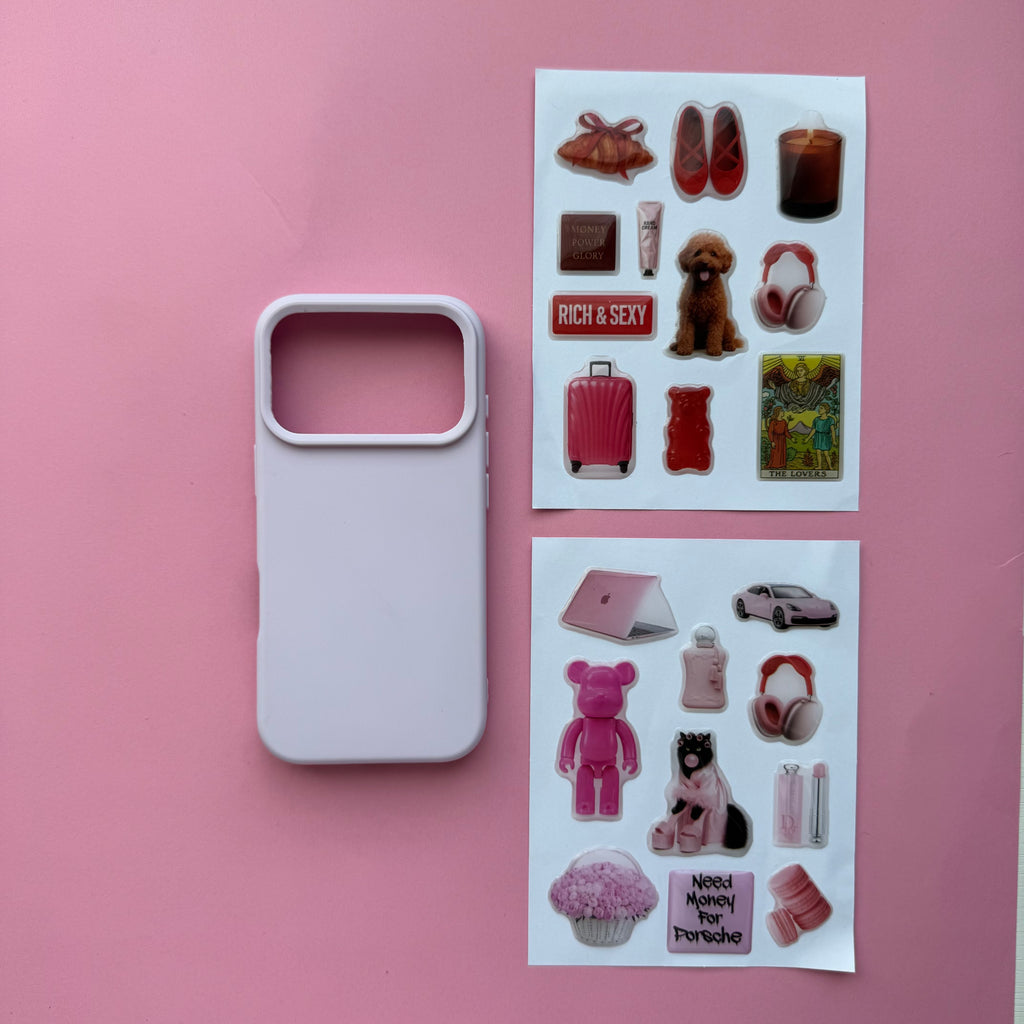 Aesthetic Blush Pink Journaling & iPhone Case Gift Set
