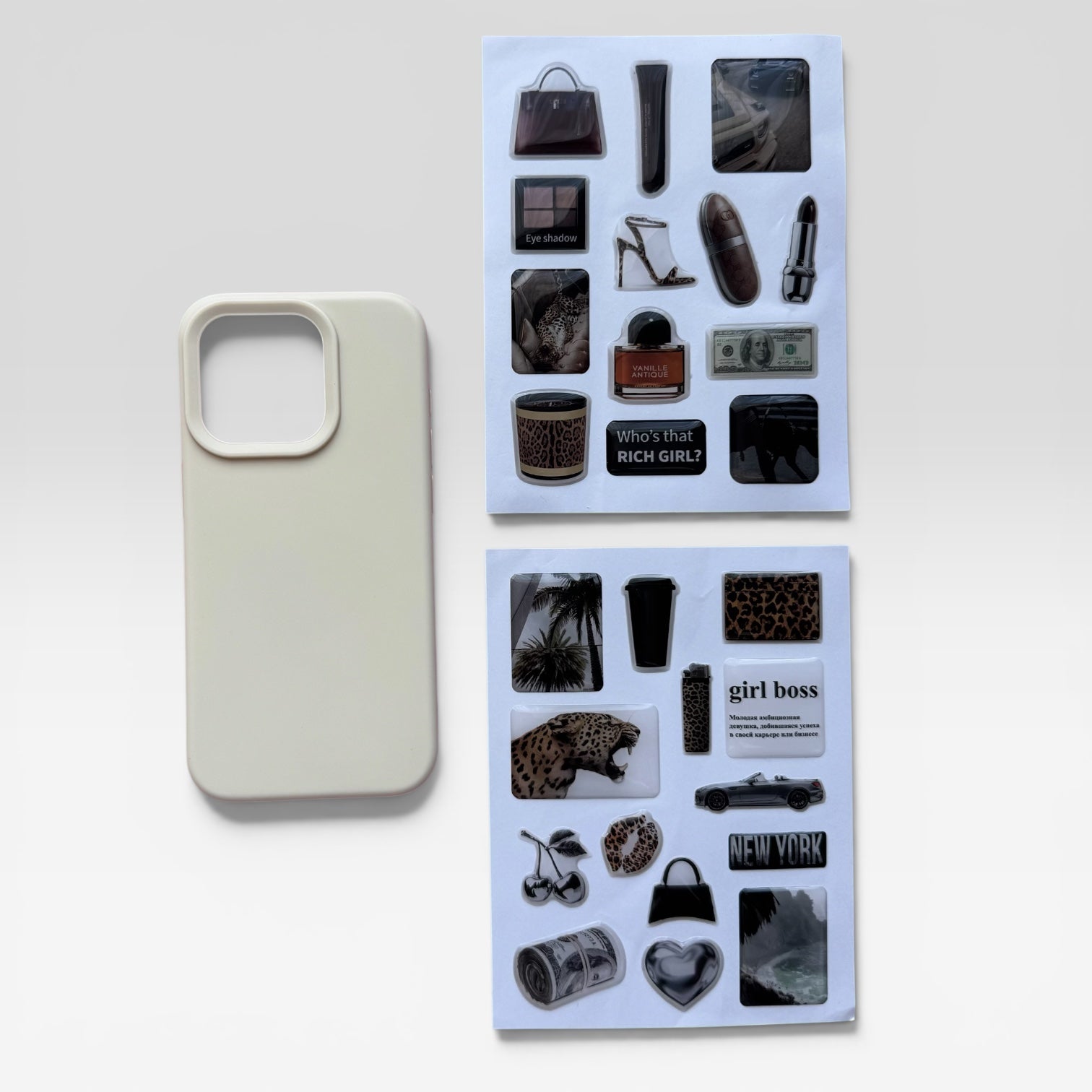 Aesthetic Creamy Beige Journaling & iPhone Case Gift Set