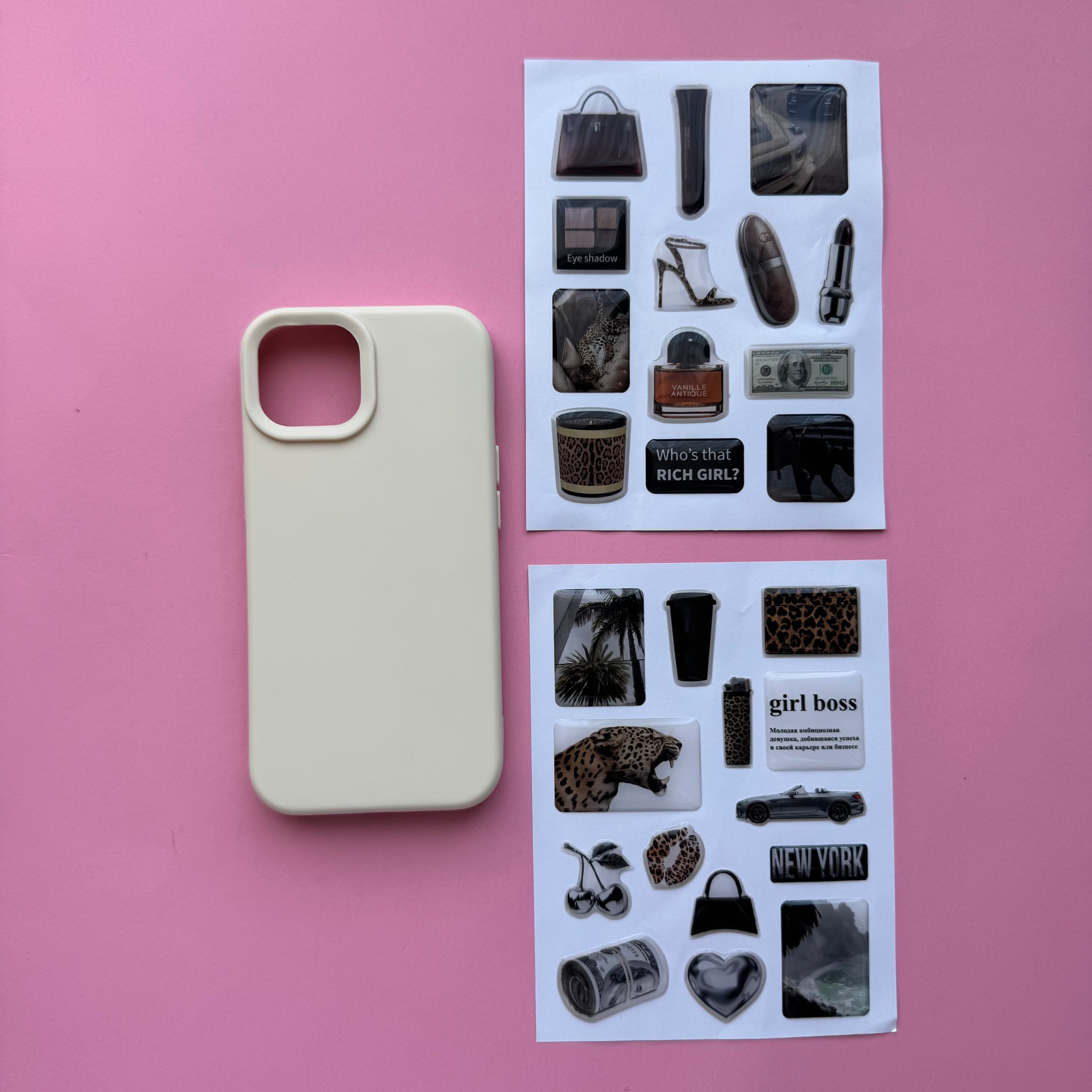 Aesthetic Creamy Beige Journaling & iPhone Case Gift Set