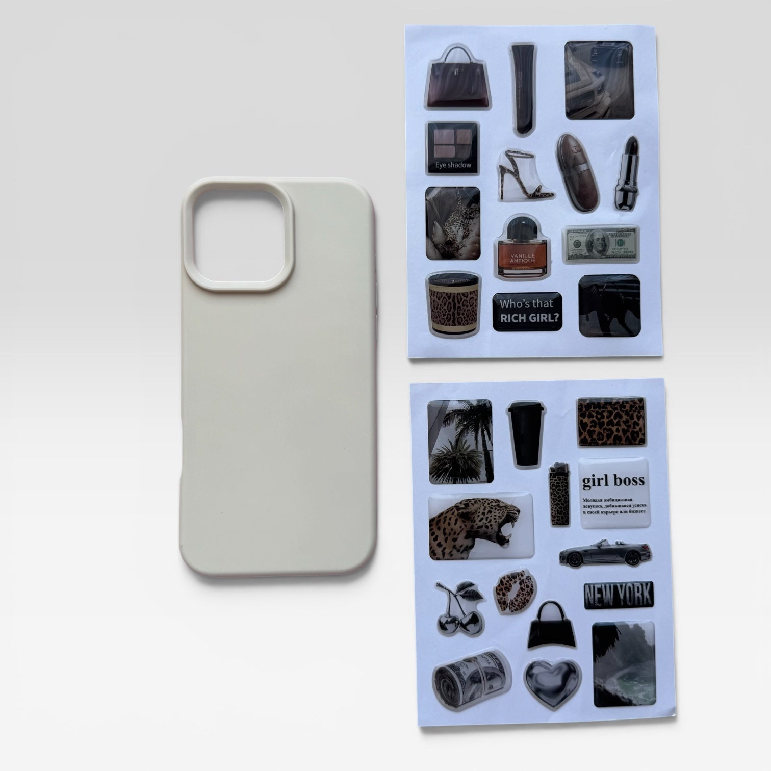 Aesthetic Creamy Beige Journaling & iPhone Case Gift Set