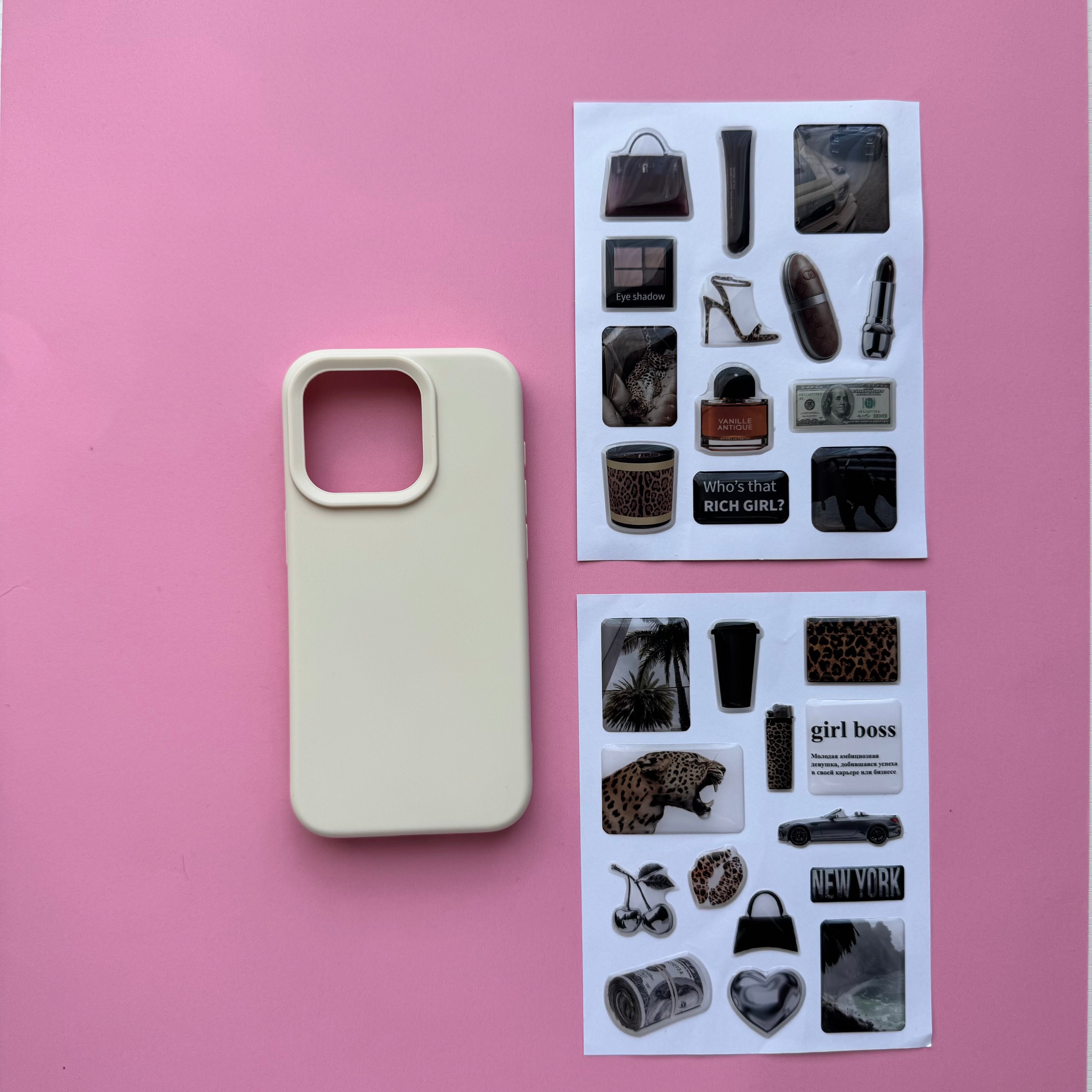 Aesthetic Creamy Beige Journaling & iPhone Case Gift Set