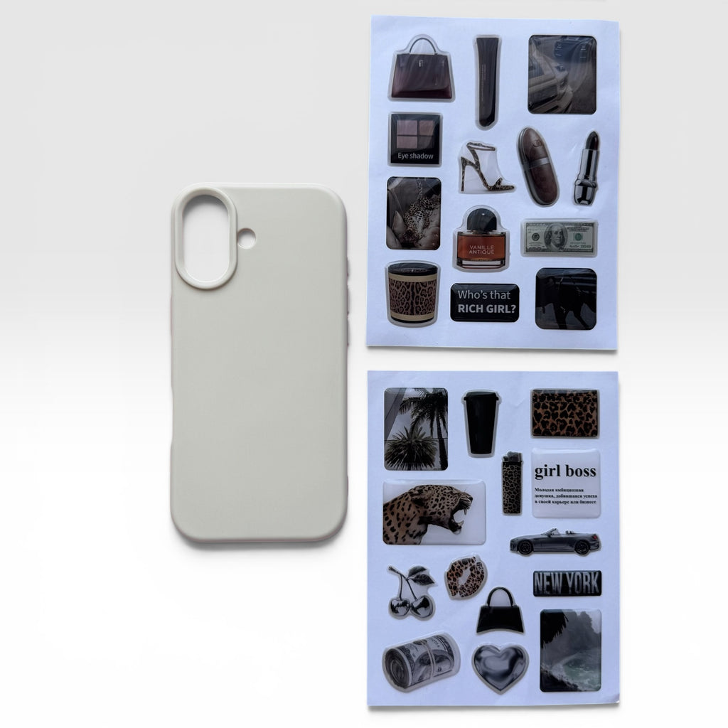 Aesthetic Creamy Beige Journaling & iPhone Case Gift Set