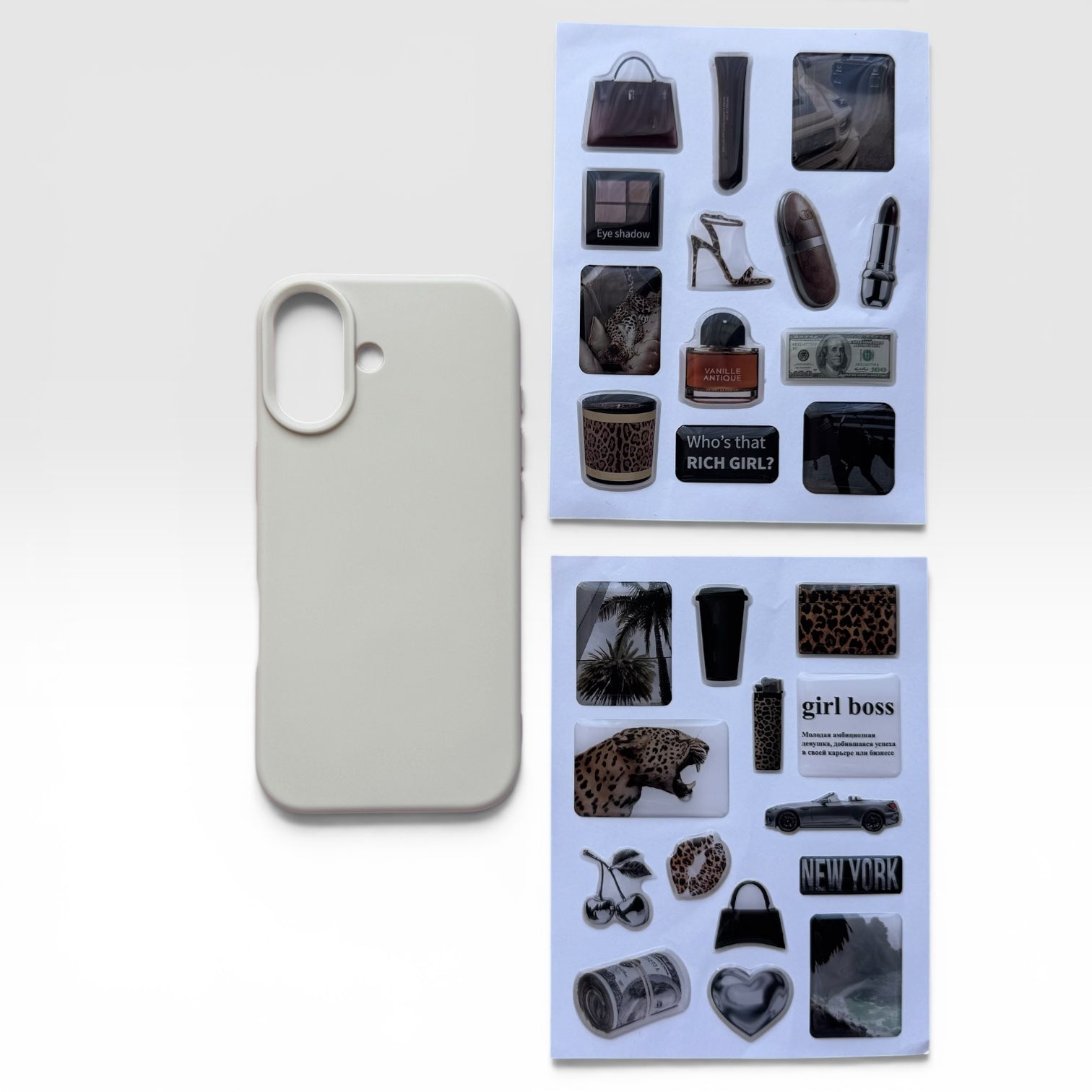 Aesthetic Creamy Beige Journaling & iPhone Case Gift Set