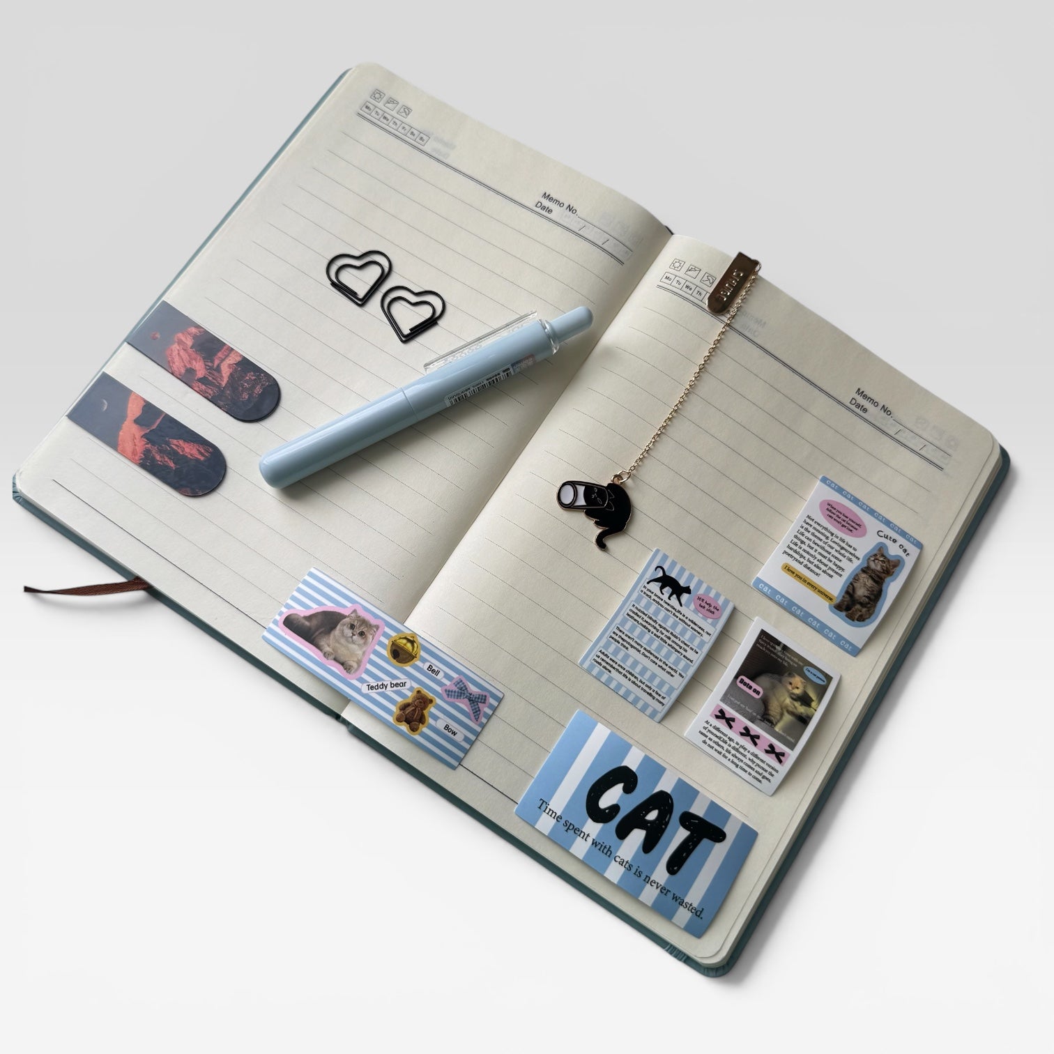 Aesthetic Sky Blue Journaling & iPhone Case Gift Set