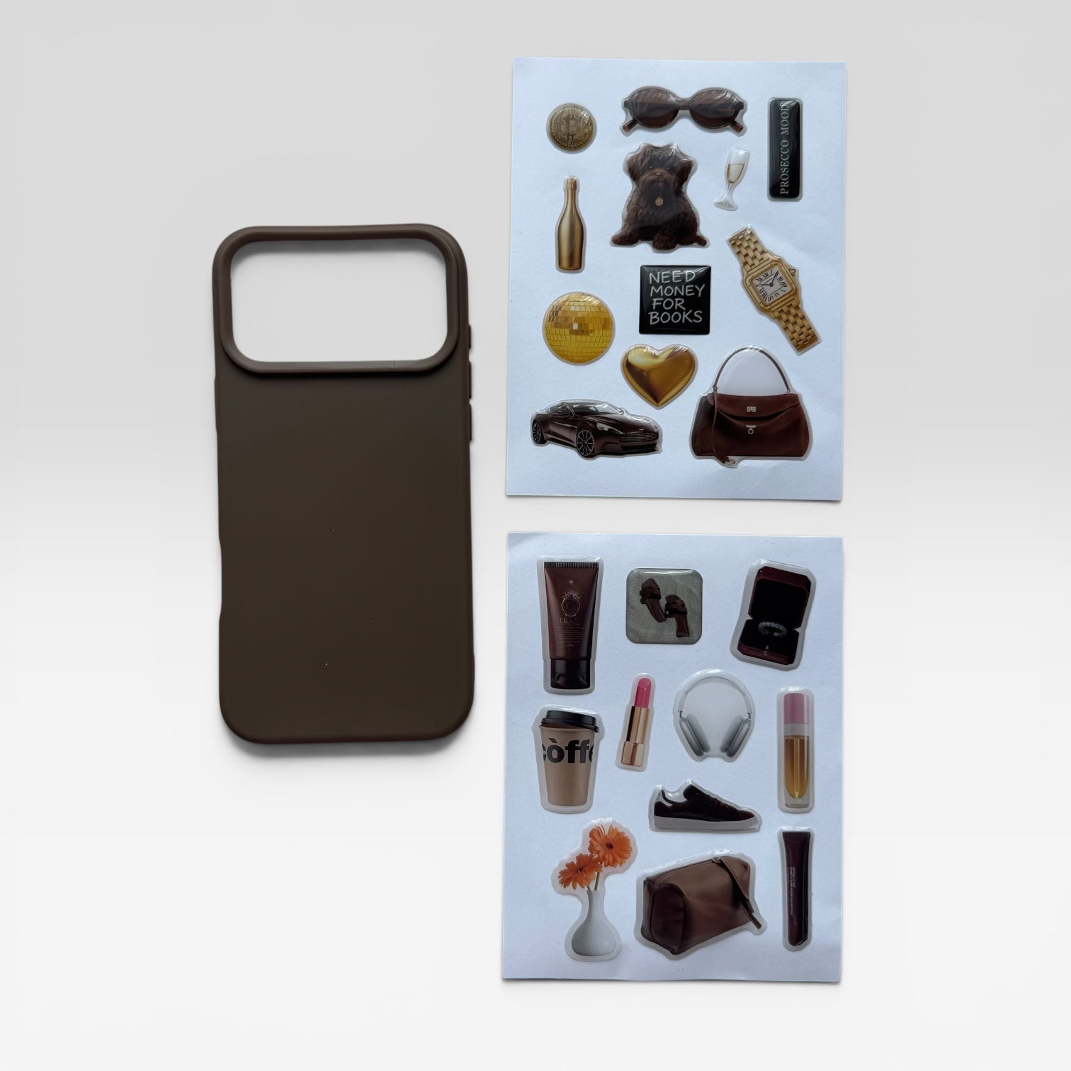 Aesthetic Café Latte Journaling & iPhone Case Gift Set