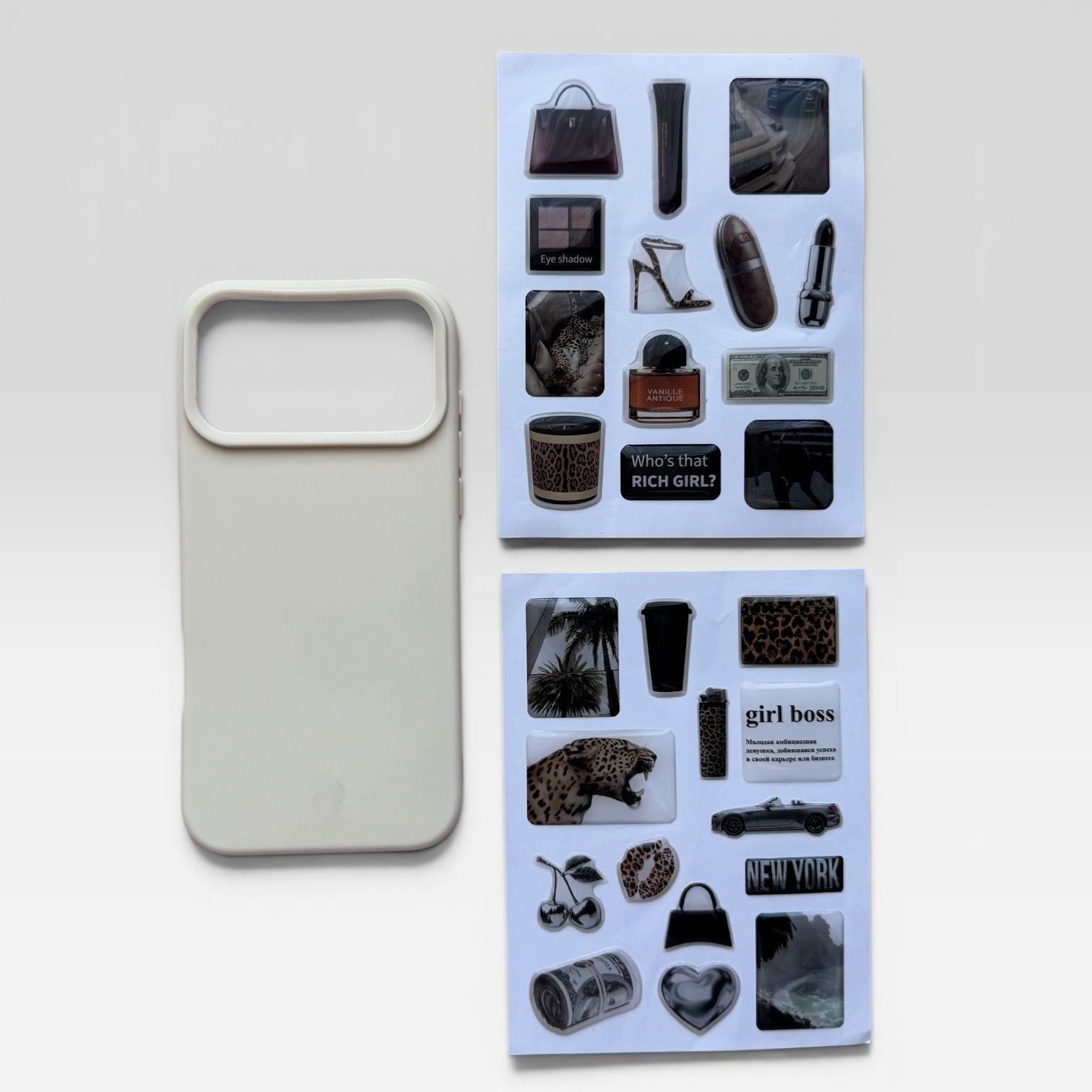 Aesthetic Creamy Beige Journaling & iPhone Case Gift Set