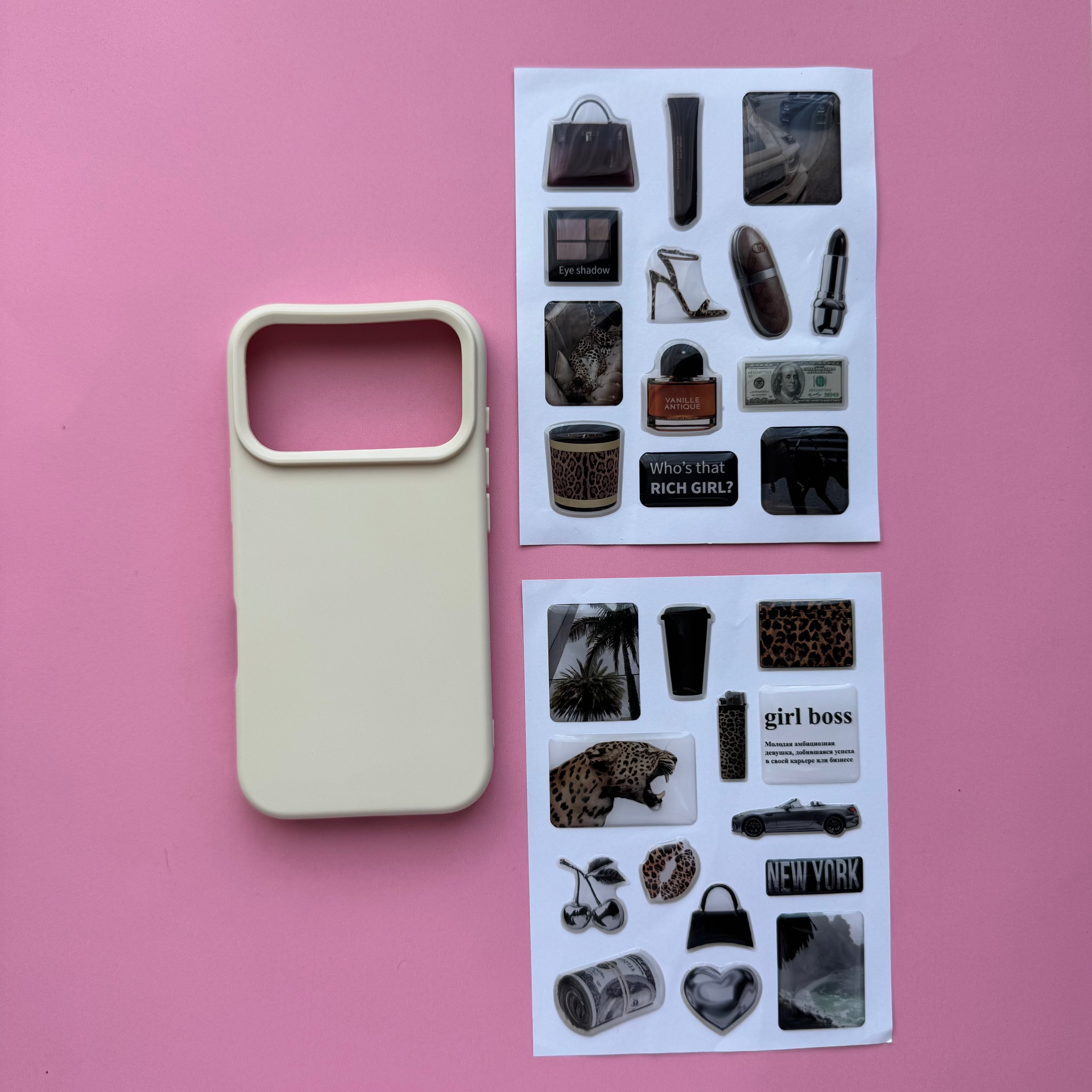 Aesthetic Creamy Beige Journaling & iPhone Case Gift Set