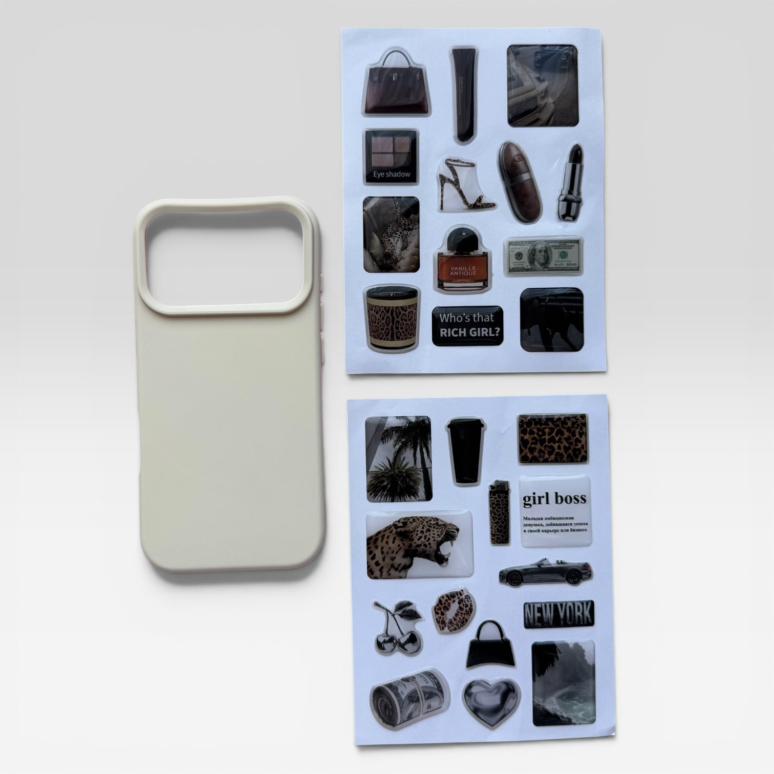 Aesthetic Creamy Beige Journaling & iPhone Case Gift Set